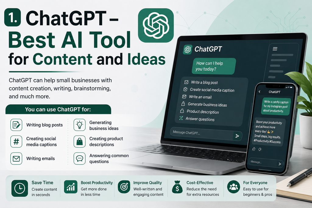 Best AI Tools for Small Business: 10 Powerful Tools to Grow Your Business